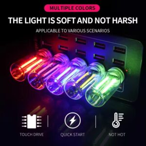 lampu tidur usb mood light sentuh botol kaca portable warm light untuk ambience ambient mobil dan kamar